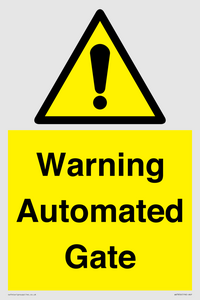 Warning Automated Gate